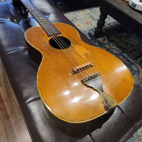 1922 Supertone Sears Harmony Parlor Acoustic Guitar w/ Case