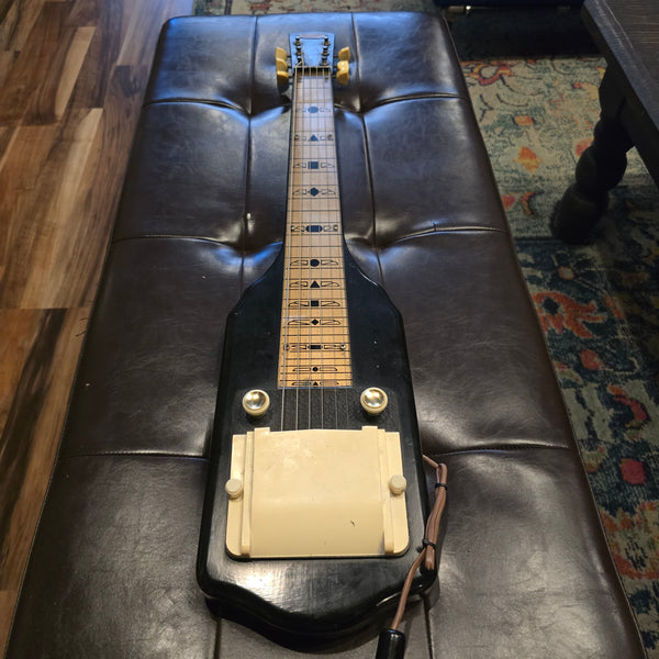 1957 Supro 1400E Supreme Lap Steel - Rare Black Model - w/ Case