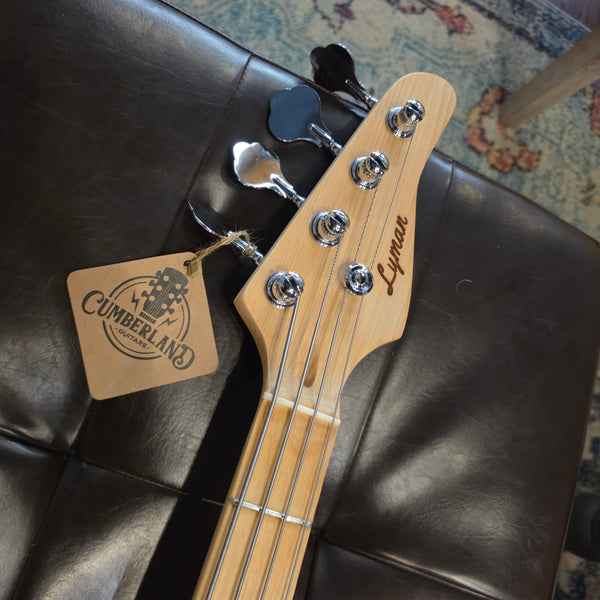 Lyman LJ-300 J-Style - Wilkinson Equipped - Electric Bass - Sunburst - w/Gig Bag