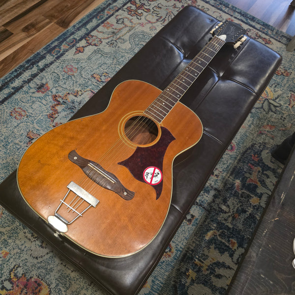 1972 Harmony H1269 12-String Acoustic - Natural - w/Original Case