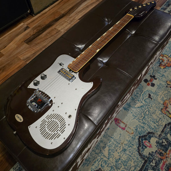 1965 Silvertone Teisco Model 1487 - Built-in Amp Guitar - w/ Gig Bag