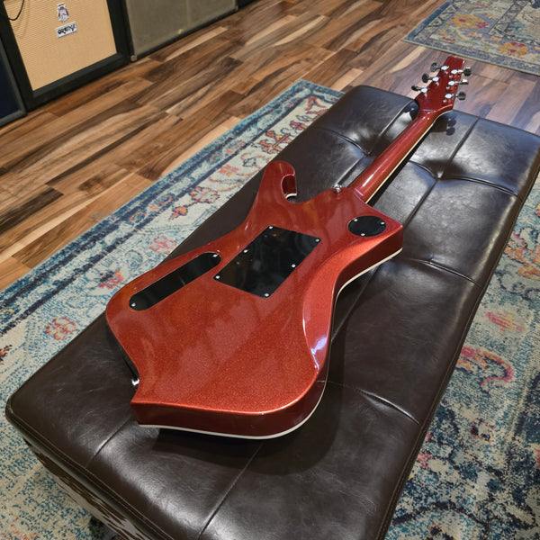 Faux Ibanez Iceman - Red Yuenger Stars - Locking Tremolo - Chibanez