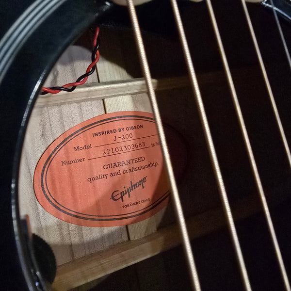 2022 Epiphone Inspired by Gibson J-200 - Vintage Sunburst - Acoustic Electric