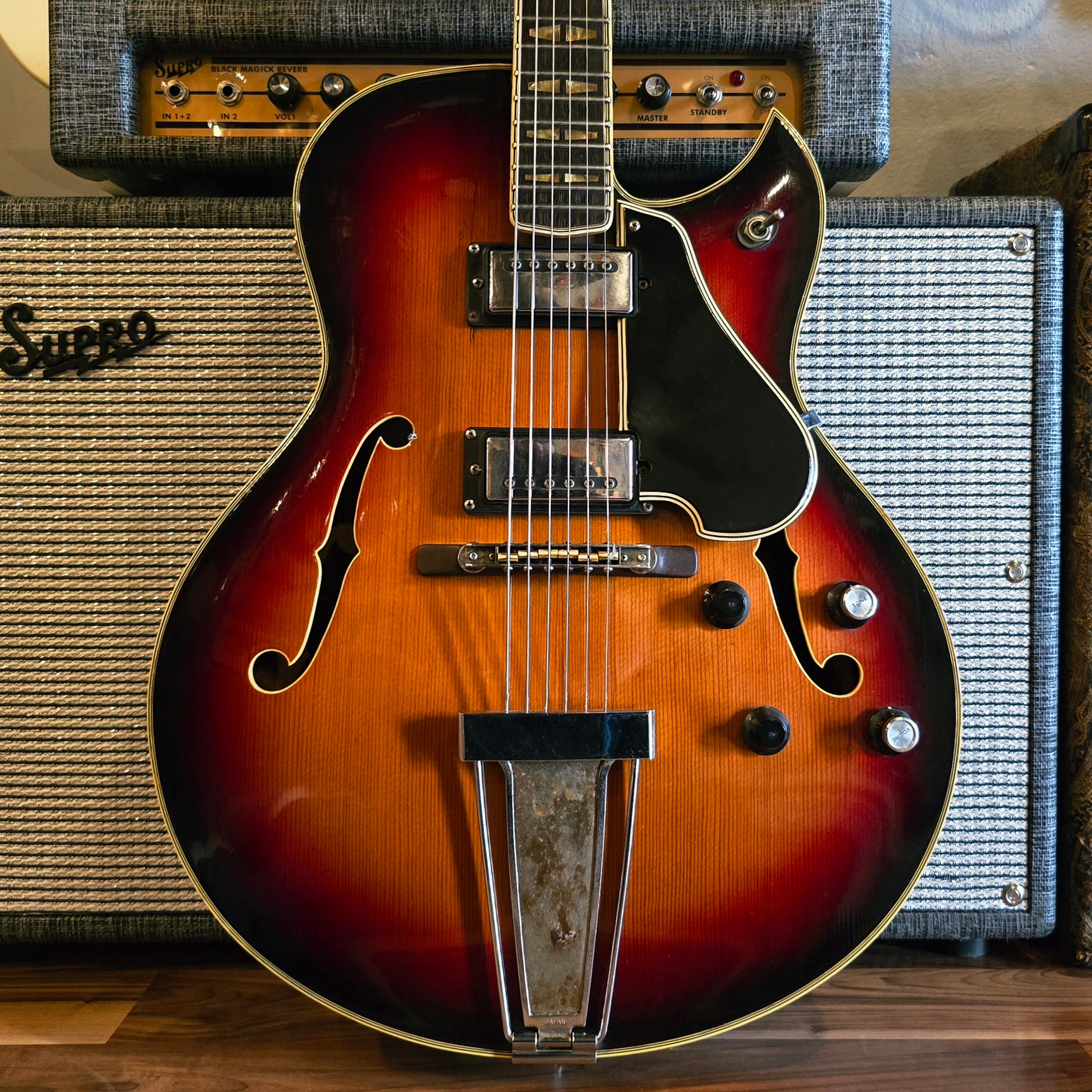 1974 Yamaha AE-11 Archtop Electric - Sunburst – Cumberland Guitars