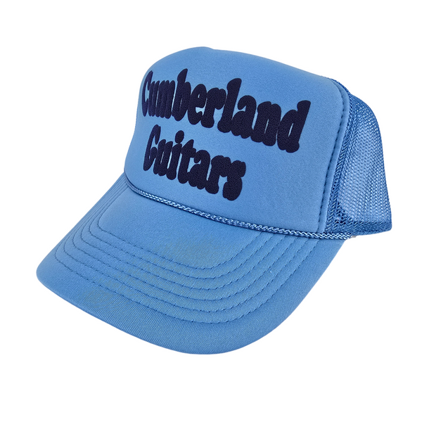 Cumberland Guitars - Puffy Trucker Hat - Light Blue/Navy