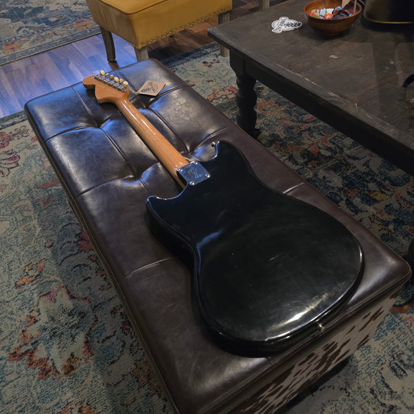 1966 Fender Musicmaster - Offset Body 24" Scale - Refin Black - w/OHSC