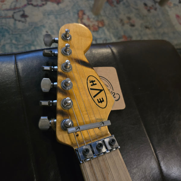 Used Judah Guitars - EVH Stripe Series Relic - Yellow/Black - Frankenstein Bumblebee - w/Hardshell Case