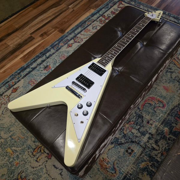 2023 Gibson 1970s Flying V - Classic White - w/ OHSC