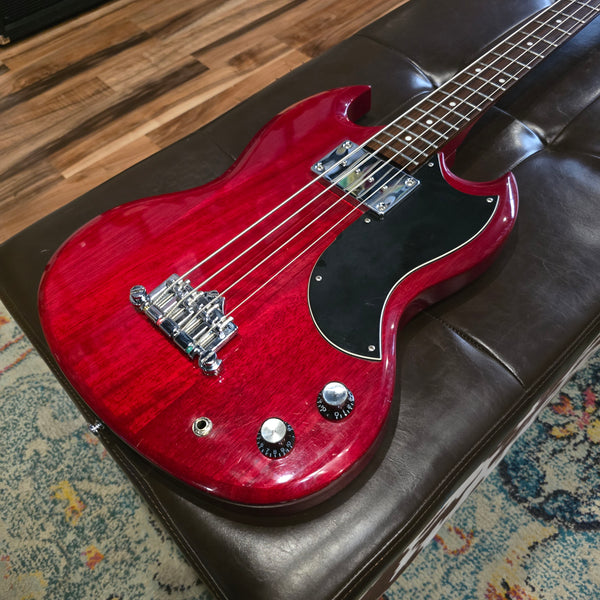2006 Epiphone EB-0 Short-Scale Bass - Cherry Red - w/Gig Bag