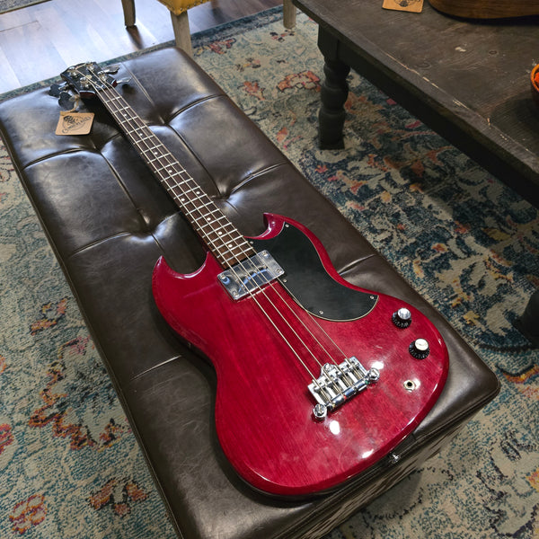 2006 Epiphone EB-0 Short-Scale Bass - Cherry Red - w/Gig Bag