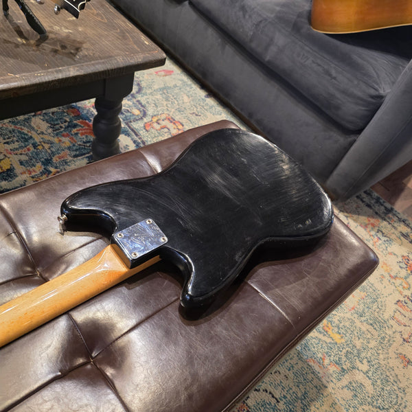 1966 Fender Musicmaster - Offset Body 24" Scale - Refin Black - w/OHSC