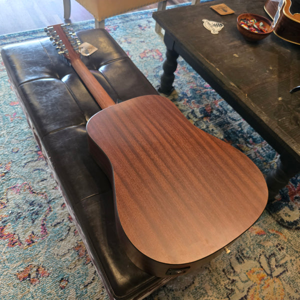 2017 Martin D12X1AE - 12-String Acoustic Electric Dreadnaught - Natural - w/Hardshell Case