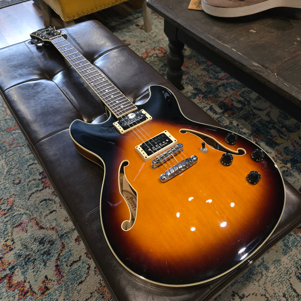 2004 Ibanez AS73-BS-12-01 Artcore Semi-Hollow - Sunburst w/ Upgrades and Case