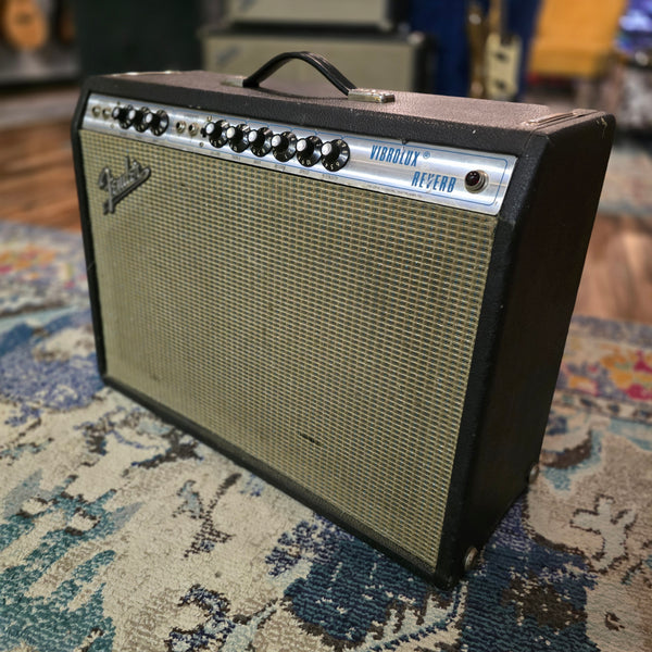 1972 Fender Vibrolux Reverb Combo - Silverface to Blackface Conversion - 2x10 Tube