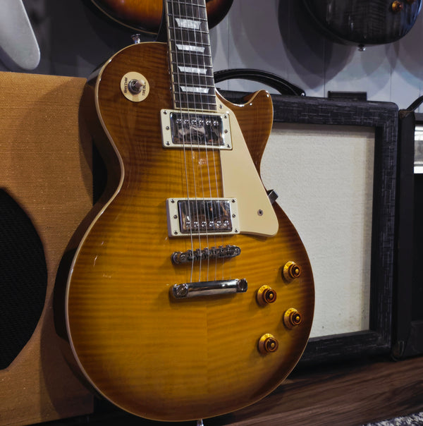2012 Epiphone Les Paul Standard Pro - Honeyburst Flametop - w/ Gig Bag