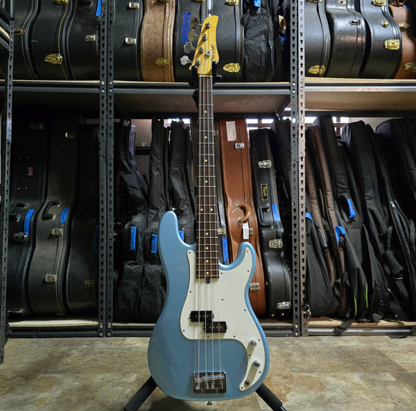 Mike Lull P4 Bass - Ice Blue Metallic - Brazilian Rosewood w/ Hardshell Case - P