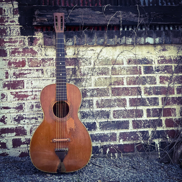 1922 Supertone Sears Harmony Parlor Acoustic Guitar w/ Case