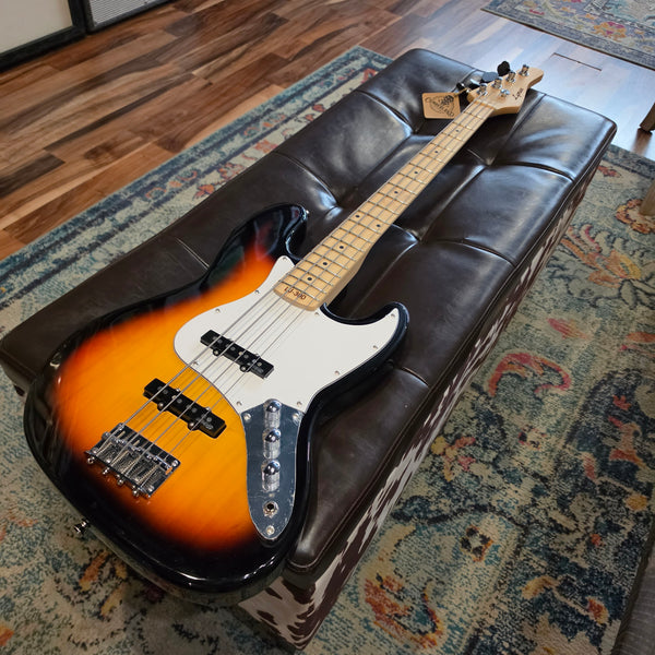 Lyman LJ-300 J-Style - Wilkinson Equipped - Electric Bass - Sunburst - w/Gig Bag