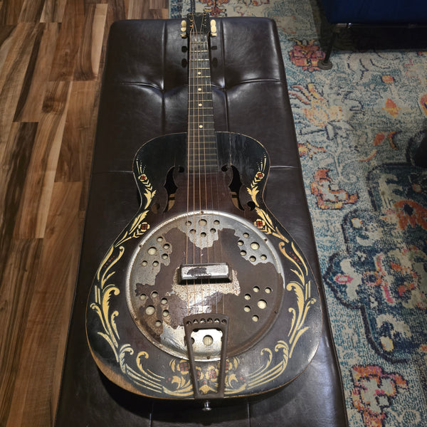 1930s Harmony-Built Del Oro Fauxbro w/ Case