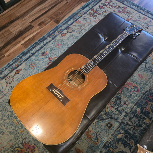 1969 Grammer / Ampeg G-30 - Mahogany Dreadnaught - Natural/Sunburst - w/Gig Bag