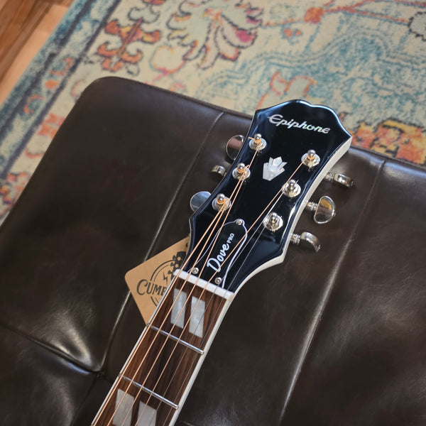 2025 Epiphone Dove Pro - Limited Edition - Acoustic Electric - Alpine White