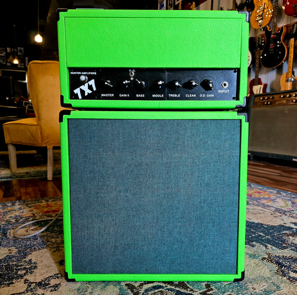 Hunter Amplifiers - 7X7 1x12 8-ohm Speaker Cabinet - Green