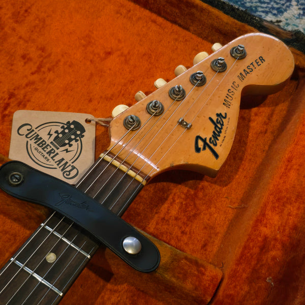 1966 Fender Musicmaster - Offset Body 24" Scale - Refin Black - w/OHSC