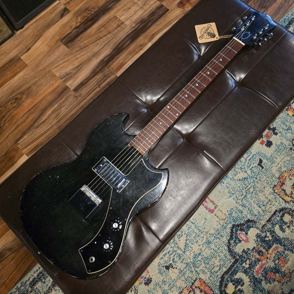 1970 Guild S-50 - Black - w/ Case