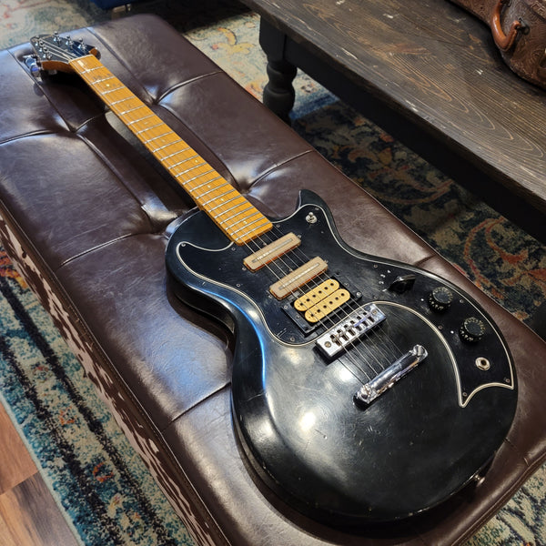 1977 Gibson S-1 - Black - Dimarzio Super Distortion - w/ Hardshell Case