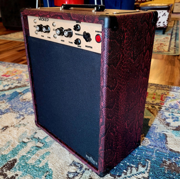 Hunter Amplifiers - The Wicked Combo - Deluxe Based Tube Amp w/ Tremolo - Snakeskin