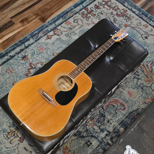 1973 Aria AF250 Mach I Dreadnaught - Maple -MIJ Japan - Natural w/Gig Bag