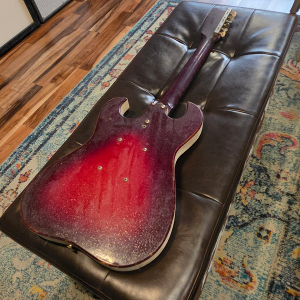 1965 Silvertone 1457 Guitar with Amp / Case Combo - Red - PROJECT