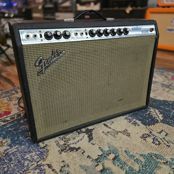 1972 Fender Vibrolux Reverb Combo - Silverface to Blackface Conversion - 2x10 Tube