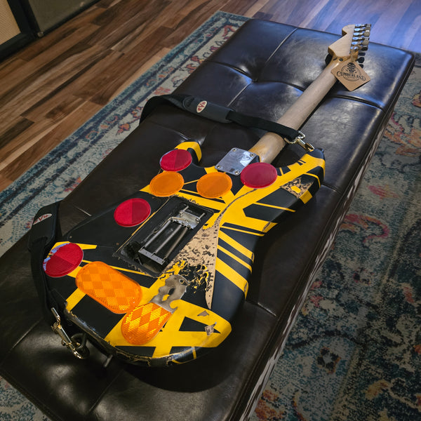 Used Judah Guitars - EVH Stripe Series Relic - Yellow/Black - Frankenstein Bumblebee - w/Hardshell Case