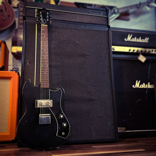 1970 Guild S-50 - Black - w/ Case