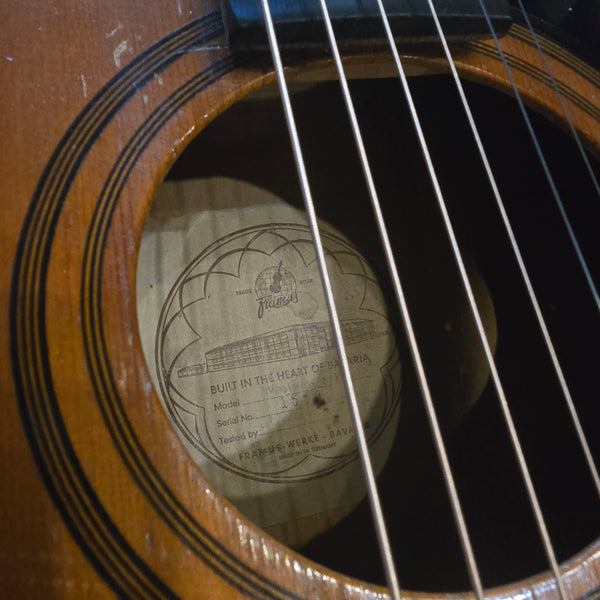 1971 Framus Western 5/195 Acoustic Guitar - Sunburst