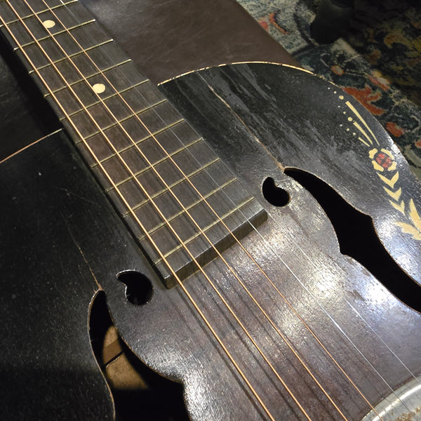 1930s Harmony-Built Del Oro Fauxbro w/ Case