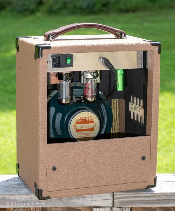 Hunter Amplifiers - 2-Face Champ - 5F1 & AA764 Tweed & Blackface in one!  - 1x8" Combo Tube Amp - Brown