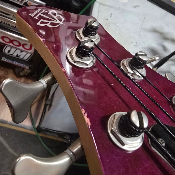 2001 Ibanez BTB 405QM - 5-String Bass - Translucent Purple - w/Hardshell Case