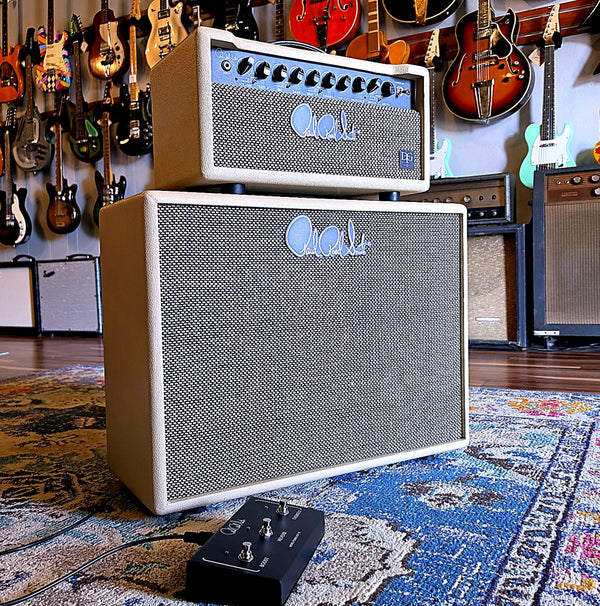 Used PRS DGT 15 Head + Cabinet Stack - 15-watts - 1x12 - White - w/Footswitch