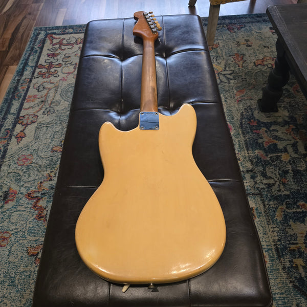 1965 Fender Mustang - Factory Refin White - Slab Board w/ Case