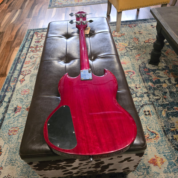 2006 Epiphone EB-0 Short-Scale Bass - Cherry Red - w/Gig Bag