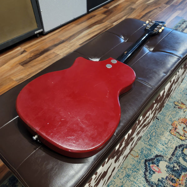 1960 Supro Belmont Poppy Red w/ Case