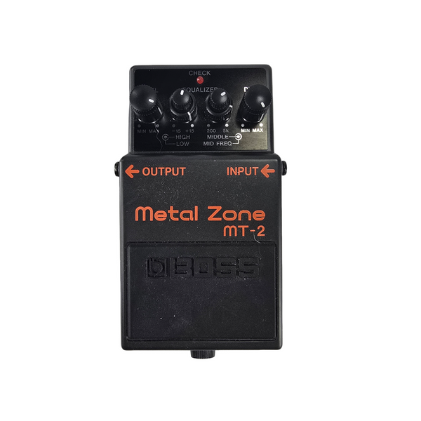 Used BOSS MT-2 Metal Zone w/ Box, Paperwork, and Poster