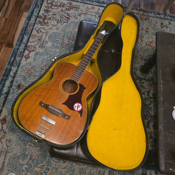 1972 Harmony H1269 12-String Acoustic - Natural - w/Original Case
