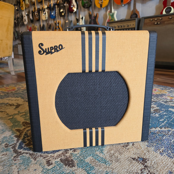 Used Supro Delta King 12 Combo Tube Amp - Tweed & Black