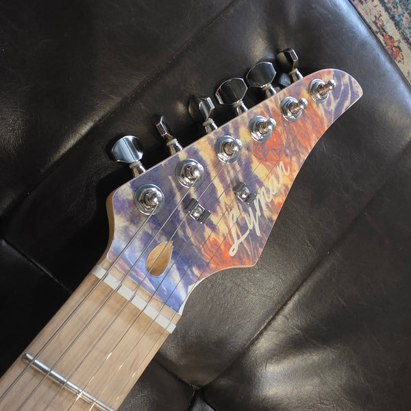 Lyman LS-400 Prototype - S-Style Electric Guitar - One-of-a-Kind Psychedelic Graphics