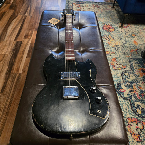 1970 Guild S-50 - Black - w/ Case