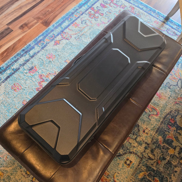 Crossrock CRA860VF ABS Molded Violin Case – Rectangular 4/4 Size, Backpackable, Black