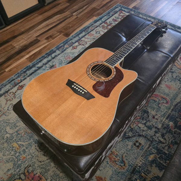 2021 Washburn HD10SCE-0 - Dreadnaught - Natural - Acoustic Electric